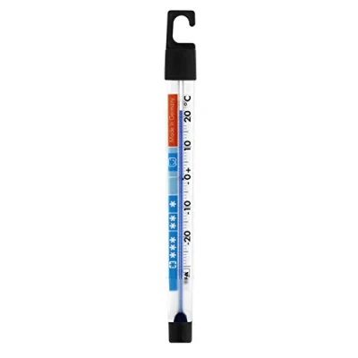 Immagine di TFA Dostmann termometro analogico per frigoriferi, 14.4002, controllo della temperatura, frigoriferi/congelatori/celle frigorifere, lettura rapida, con zone di raffreddamento