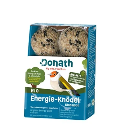 Immagine di Donath gnocco energetico classico per cince in rete BIO 100g l’uno con grasso energizzante cibo uccelli selvatici adatto tutto l’anno dalla nostra manifattura nel sud della Germania