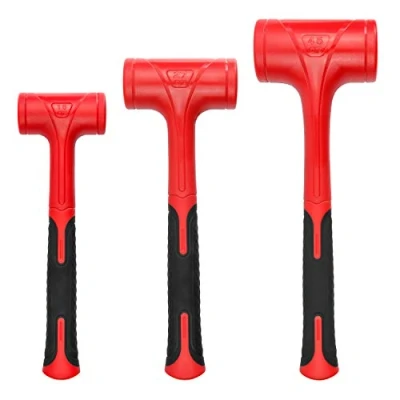 Immagine di YIYITOOLS YY 3 013 Set di martelli, 453,6 g (0,5 kg), 765,4 (0,7 1,275,7 (1,4 design antiurto, nessun rimbalzo, rosso e nero,