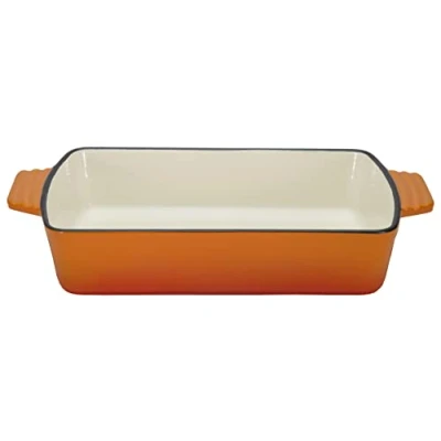Immagine di GSW Pirofila in ghisa Orange Shadow 28,5 x 20 cm, 2,8 Litri, Colore: Arancione