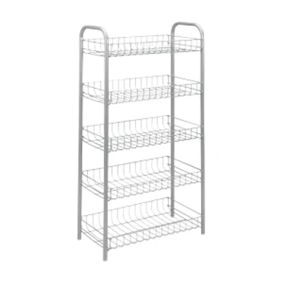 Immagine di Metaltex 343015039 Scaffali Multiuso a 5 Piani, 41 x 23 86 cm, Colore: Argento