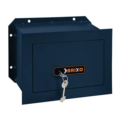 Immagine di HOMEGARDEN Cassaforte con chiave in acciaio catenacci acciaio15x30x21 cm