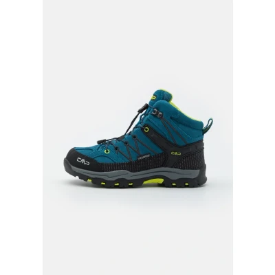 Immagine di CMP Rigel MID Trekking WP Unisex Scarponi da montagna per bambini, Taglia: 35, Deep lake/acido Pelle e tessuto