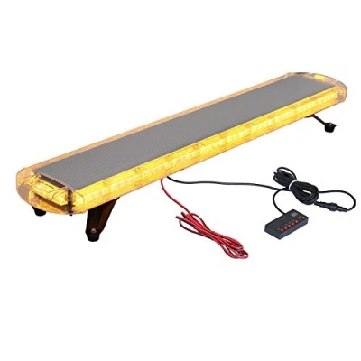 Immagine di Justech 88 LED Luce Stroboscopica Emergenza Lampeggiante Stroboscopico Barra Bar 21 modalità Fash Impermeabile Ambra con Interruttore di Controllo Display Digitale per 12 V 24 Camion Veicolo
