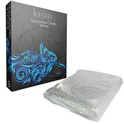 Immagine di Inksafe Tatuaggio Coperture trasparenti per bottiglie, 15 x 25,5 cm, confezione da 250