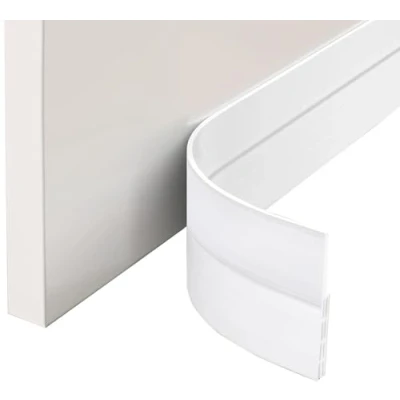 Immagine di EXTSUD Guarnizione Sottoporta in Gomma Adesivo Pellicola Insonorizzata Antispiffero Antivento Striscia di Sigillatura Paraspifferi Porta Antipolvere (100cm x 2)