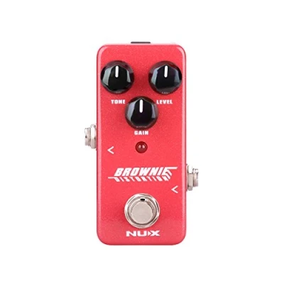 Immagine di NUX Mini Core Brownie Pedale per Distorsione di Effetti Chitarra Tono Rock Britannico Classico True Bypass