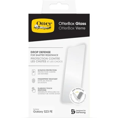 Immagine di OtterBox Pellicola protettiva in Vetro temperato Samsung Galaxy S23 FE, Protezione a rotture, graffi e cadute, Senza Retail Package