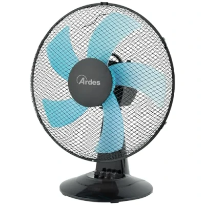 Immagine di Ardes AR5ST40N Ventilatore da tavolo STEELO 40N 5 Pale 40 cm Oscillante con Inclinazione Regolabile 3 Velocità Silenzioso