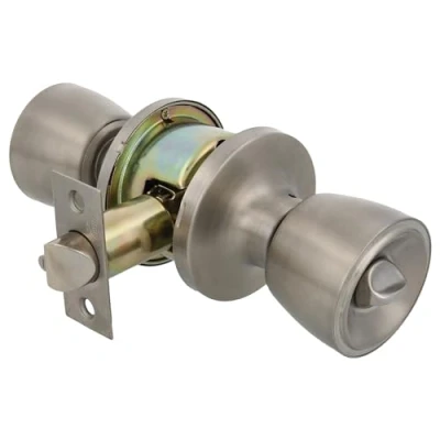 Immagine di Amig Pomello Porta Ingresso Set di Pomelli Tipo Tazza con Sistema Anticarta Acciaio Inoss Serratura 60/70 mm Chiave e Per Porte in Legno Spigolo Quadrato Inox Opaco