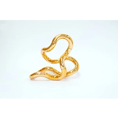 Immagine di Tangle Fidget Toy Junior Metallic Series 85217, giocattolo antistress, promuove la coordinazione e le capacità motorie, rotazione combinabile a piacere, per abilità motorie bambini