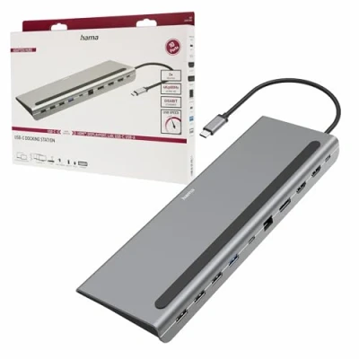 Immagine di Hama Docking station USB C® Adatto per marchio (Notebook Dockingstations): universale Alimentazione