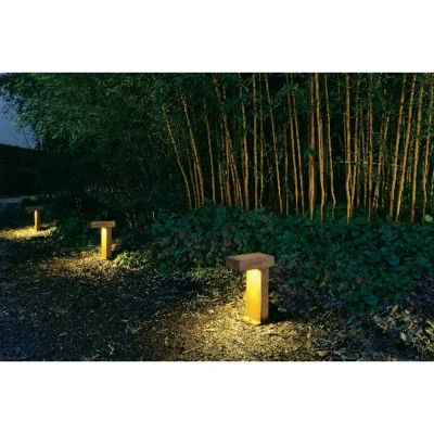 Immagine di SLV 230090 Rusty Partylight Lampada da terra per esterni a risparmio energetico GX53 9 W Marrone ruggine