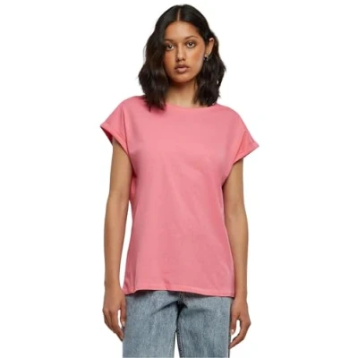 Immagine di Urban Classics Curvy Ladies Extended Shoulder TEE Tshirt basic, Donna, Taglia: 5XL, Pinkgrapefruit