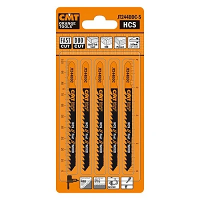 Immagine di CMT JT244DDC 5 Set di Lame per Seghetti Alternativi Legno, Arancione/Nero