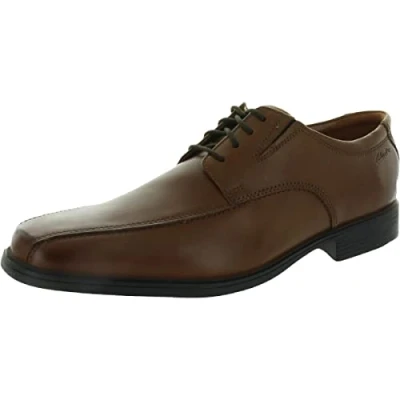 Immagine di Clarks Tilden Walk, Scarpe Stringate Uomo, Dark Tan Leather, 48 EU