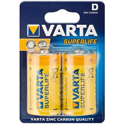 Immagine di Varta Longlife 1,5 V, batterie mono zinco carbone, confezione da 2