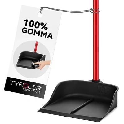 Immagine di Tyroler Paletta Magica 100% Gomma Naturale Manico Antiruggine in Alluminio 105cm Design da Appoggio Compatibilità Universale con Scope