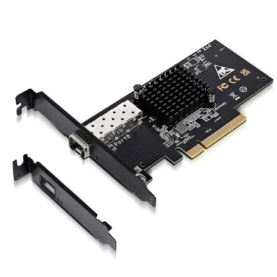 Immagine di NIC PCI E 10Gbe con controller 82599EN (X520 DA1), scheda di rete SFP+ a porta singola 10Gb, adattatore LAN Ethernet Express 10Gbps GiGaPlus, supporti Windows/Windows Server/VMware