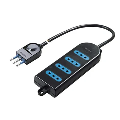 Immagine di Poly Pool PP0387.2S Presa Multipla con 4 Prese 10 A e 1.5 m Cavo, Nero