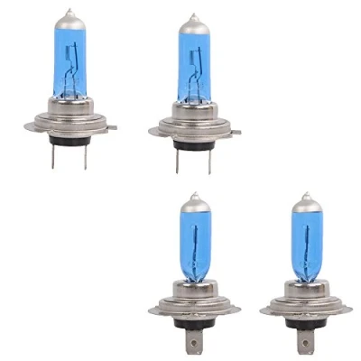 Immagine di Mintice 4 Pezzi H7 6000K Faro Alogeno Gas Xeno Lampada a Luce Bianco Lampadine 55W Auto Fendinebbia Sostituzione
