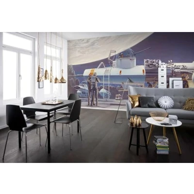 Immagine di Komar WTD DX10 070 Carta da parati in tessuto non tessuto, motivo: Star Wars Classic RMQ Yavin Y Wing, dimensioni: 500 x 250 cm (larghezza altezza), larghezza della striscia: 50