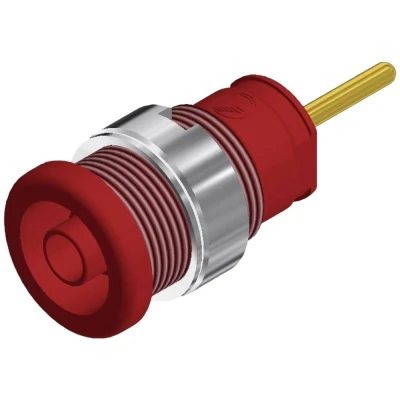 Immagine di SKS Hirschmann SEB 2630 S1,9 Presa di sicurezza da laboratorio verticale Ø perno: 4 mm Rosso 1 pz.