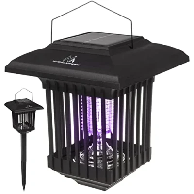 Immagine di Maclean MCE448 lampada decorativa a LED solare 2 in 1, con trappola per insetti, confezione da 4 lampade zanzare, luce UV, solare, modalità di lavoro, IP44 (4 pezzi)
