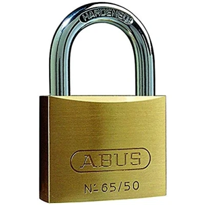 Immagine di ABUS Lucchetto in ottone 65/50 serratura per cantine, armadietti e molto altro Corpo della Grillo acciaio temprato Livello di sicurezza 6