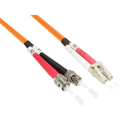 Immagine di Good Connections OM4 LWL Cavo patch DUPLEX da LC a ST Multimodale 50/125 in fibra di vetro, per 1 10 40 e 100 Gigabit/s Ethernet 30 m