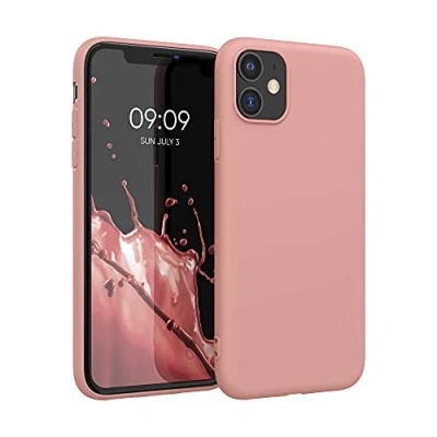 Immagine di kwmobile Custodia Compatibile con Apple iPhone 11 Cover Back Case per Smartphone in Silicone TPU Protezione Gommata rosa invernale