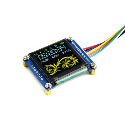 Immagine di Waveshare 1.5inch RGB OLED Display Module for Raspberry Pi/Arduino/STM32, 128x128 Pixels 16 Bit High Color 4 wire/3 wire SPI Interface SSD1351 Driver