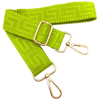 Immagine di Tracolla Regolabile Colorata per Borse Donna Verde Giallastro, 80 130cm Cinghia della Borsa con Gold Moschettone, Durevole Crossbody Borsa, Chitarra, Moderne Accessori, 3.8cm, 1311
