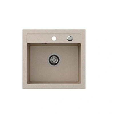 Immagine di VBChome Lavello da cucina, 50 x 47 cm, colore Beige