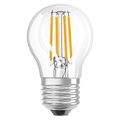 Immagine di LEDVANCE lampadina Smart LED con Wifi, base E27, dimmerabile, bianco caldo (2700K), forma a goccia, filamento chiaro, sostituzione per lampadine 40W, controllabile Alexa, Google &amp; App, 1 pack.