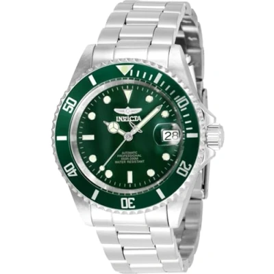 Immagine di Invicta Pro Diver Orologio da uomo in acciaio inossidabile con movimento automatico 40 mm, Argento / Verde