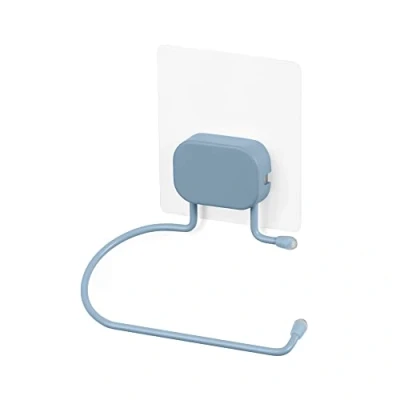 Immagine di Compactor Bestlock Magic Portarotolo Montabile a Parete, Autoadesivo, Supporta Fino 3 kg, 13 x 9,5 9 cm, Gamma Grena, Blu, RAN10669