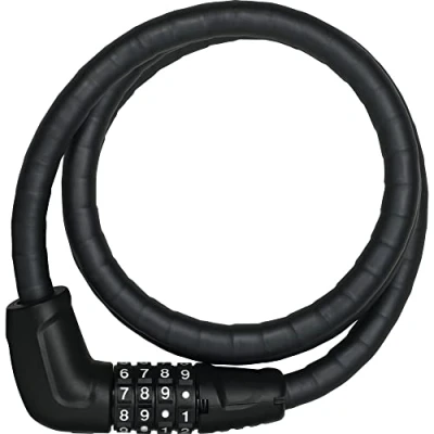Immagine di ABUS Steel O Flex Tresorflex 6615C Lucchetto Corazzato a Combinazione in Cavo d&#039;Acciaio con Corazza Manicotti Acciaio Livello di Sicurezza 5
