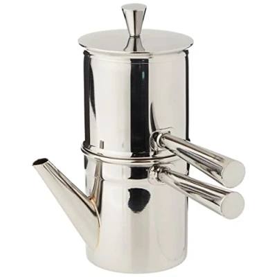 Immagine di Caffettiera Napoletana in acciaio inox 18/10 tazze 1 2