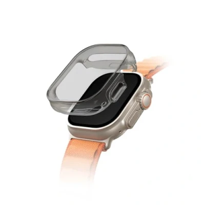 Immagine di UNIQ Custodia Garde con Protezione per Lo Schermo Compatibile Apple Watch Ultra 49 mm Grigia