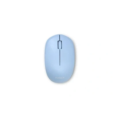 Immagine di Nilox NXMOWI4012, Mouse Wireless Ottico con Sensore Alta Precisione 1000 DPI e 3 Pulsanti, Distanza Operativa 10m, Compatibile Windows/Linux/Mac, Azzurro