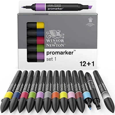 Immagine di Winsor &amp; Newton ProMarker 12+1 Pennarelli Set 1