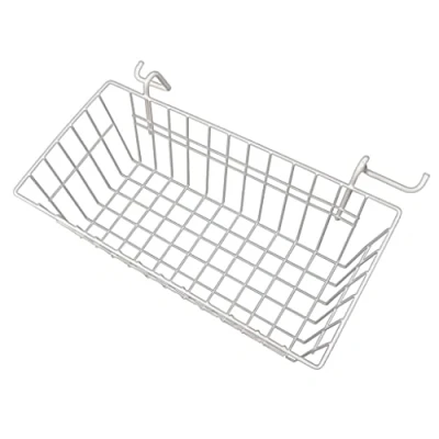 Immagine di Apex Cestino Porta Oggetti, Cesto per Carrello PortaSacchi a X in Metallo Verniciato