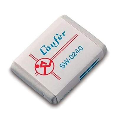 Immagine di Läufer 00240 SW 0240 Gomma per cancellare molto morbida, in caucciù, colore: Bianco