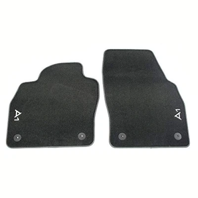 Immagine di Audi 82B061275MNO tappetini in Tessuto Premium, 2 Anteriori Velluto Nero, con Scritta A1