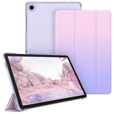 Immagine di FINTIE Custodia per Samsung Galaxy Tab A9+ 11 Pollici 2023, Sottile Leggero Case Posteriore Opaca Traslucida Cover con Auto Sveglia/Sonno A9 Plus (SM X210/X216/X218), Fantasy Ombre