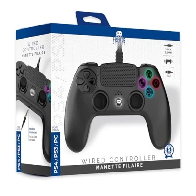 Immagine di Freaks And Geeks Wired Controller for PS4 with 3M Cable Black