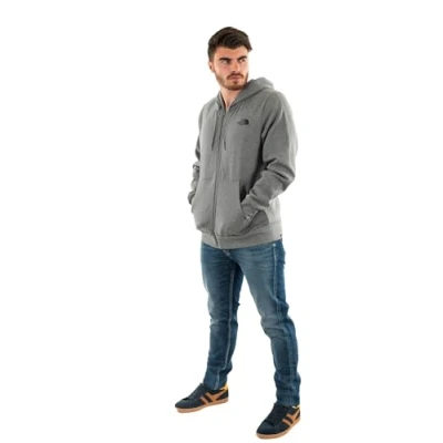 Immagine di The North Face Simple DOME Felpa con zip, Uomo, Taglia: Small, Tnf medium grey heather