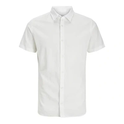 Immagine di JACK &amp; JONES Jjebreeze SS SN Maglietta Camicia a Maniche Corte, Bianco, XXL Uomo