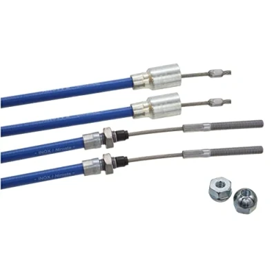 Immagine di Knott 2 corde del freno originali Nirosta con dadi, lunghezza della guaina: 930 mm, totale: 1140 corda rimorchio 37086.09 3708609, 1140, dado a sfera GL HL